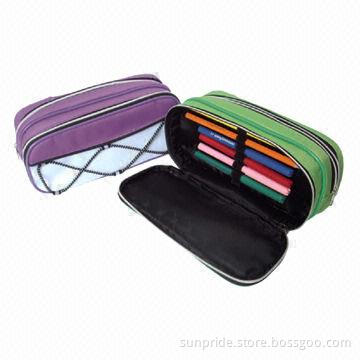 2-layered Children's Pencil Cases with Pattern, Made of 900D + 210D, Ideal for School Use
